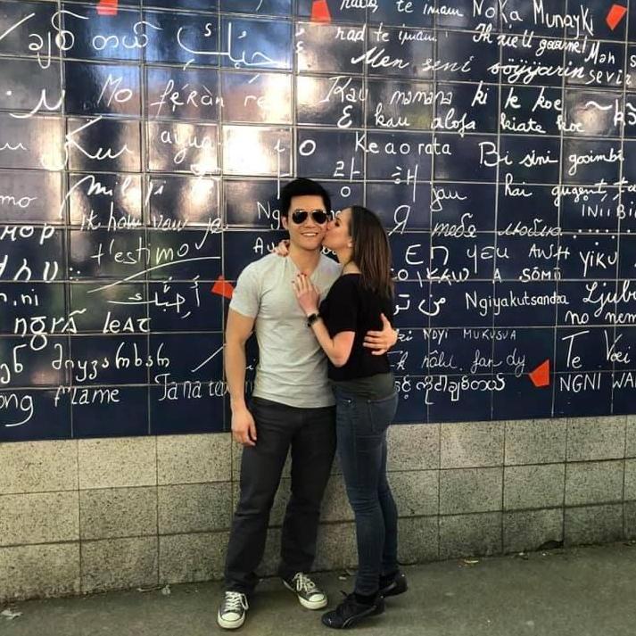 I Love You Wall in Montmartre, Paris
