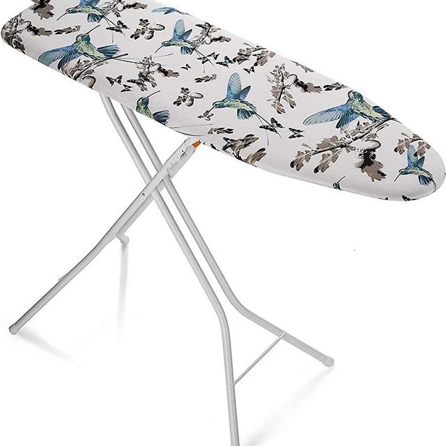 Bartnelli Rorets Compact Space Saving Ironing Board Hanger – with Smart Hanger for Easy Storage | 4 Layer Cover Pad | 4 Leg, Lightweight, for Home Laundry Room, Dorm Use, or Small Space 43x13 H. 35"
