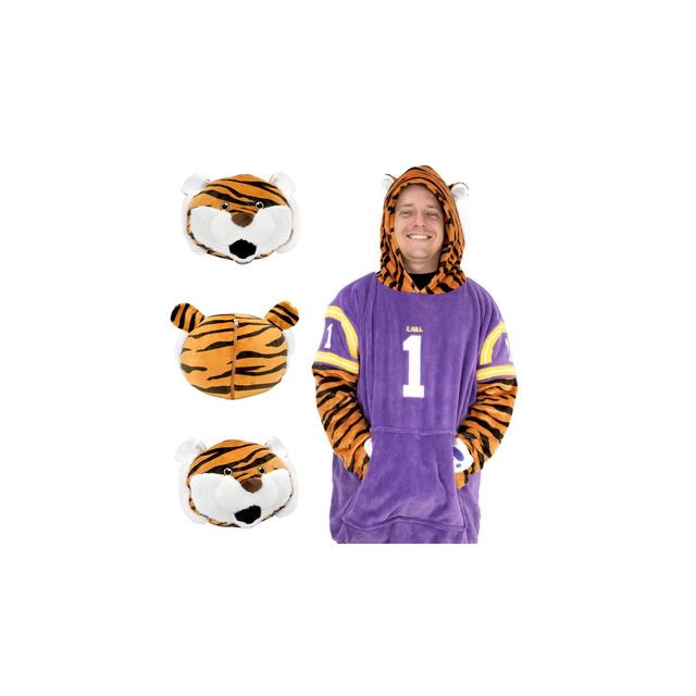Louisiana State University Mike the Tiger Snugible Blanket Hoodie & Pillow