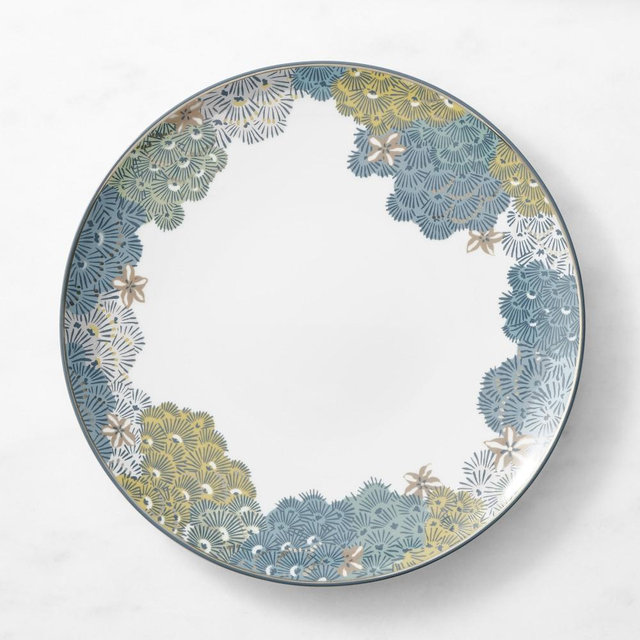 Scalamandré x Williams Sonoma Sea of Trees Dinner Plates, Set of 4