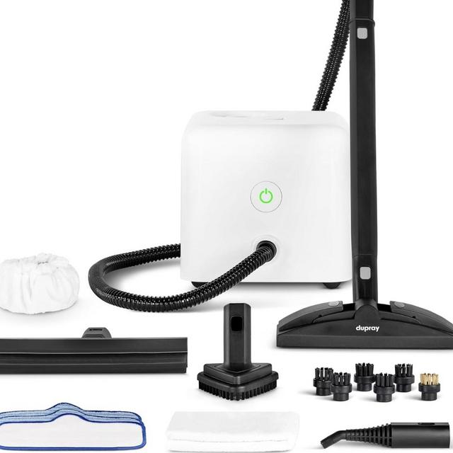 Dupray Neat Steam Cleaner with 17-Piece Kit – Powerful, chemical-free cleaning for floors, cars, tiles, upholstery, kitchen appliances, grout, and more. *Kills 99.9% of Bacteria & Viruses