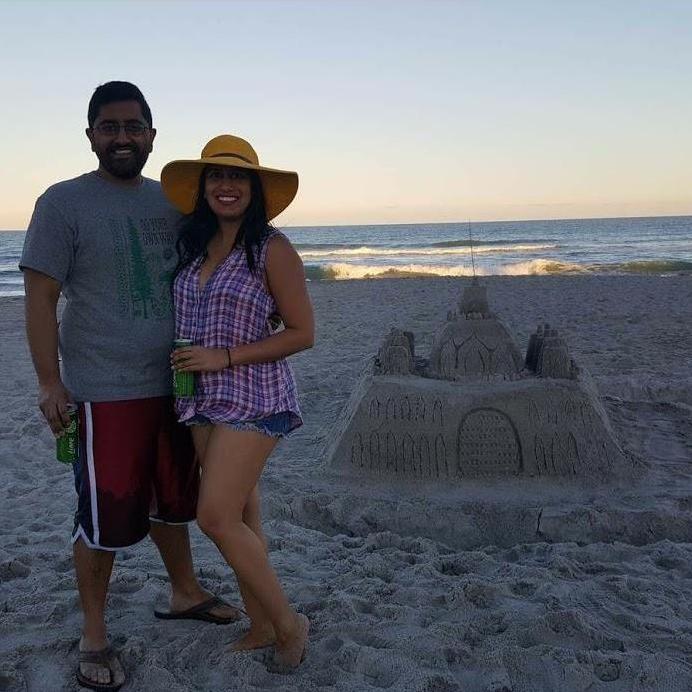 A few moments before this picture was taken, our good friends got engaged after building this castle! It's been so amazing to see love grow!
