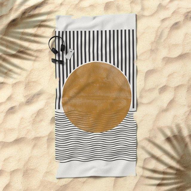 Abstract Modern Poster Beach Towel