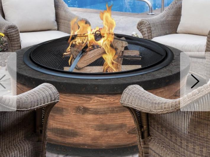 Cast Stone Wood Fire Pit