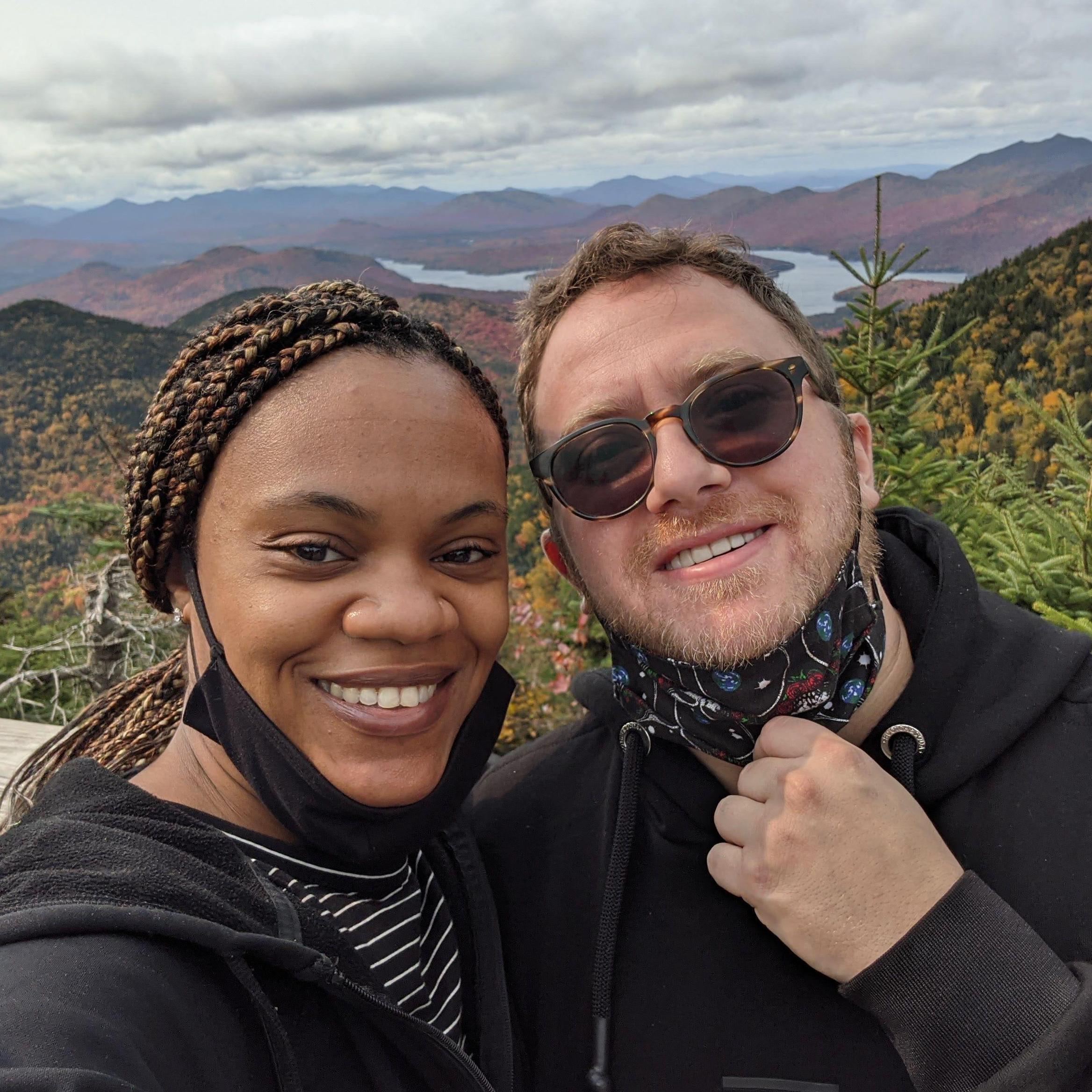 Our first road trip together landed us on top of Lake Placid. Don't worry we got back down.