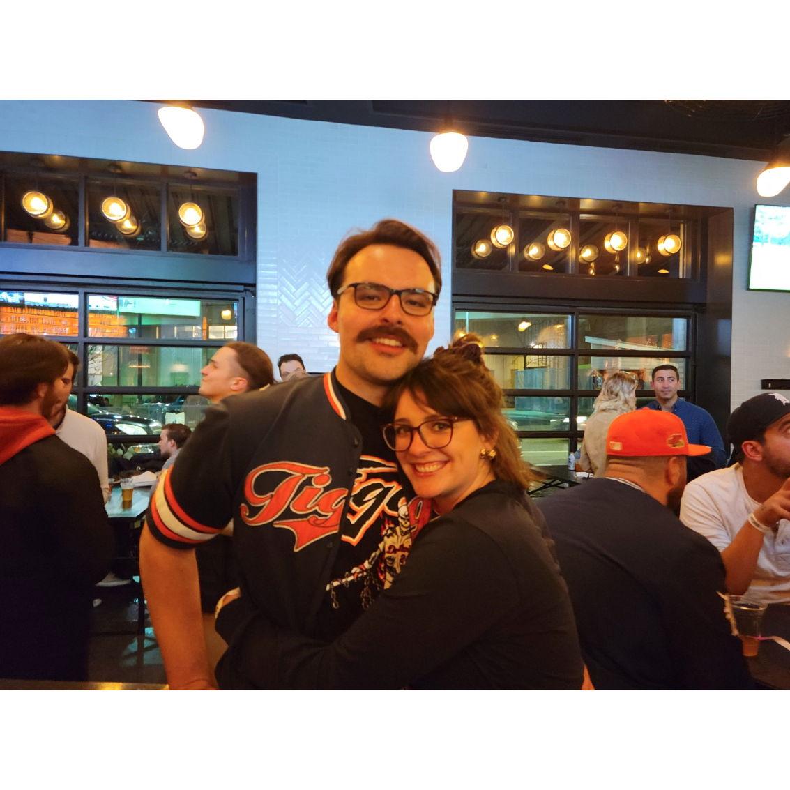 Our first photo together during Tigers Opening Day 2022!
