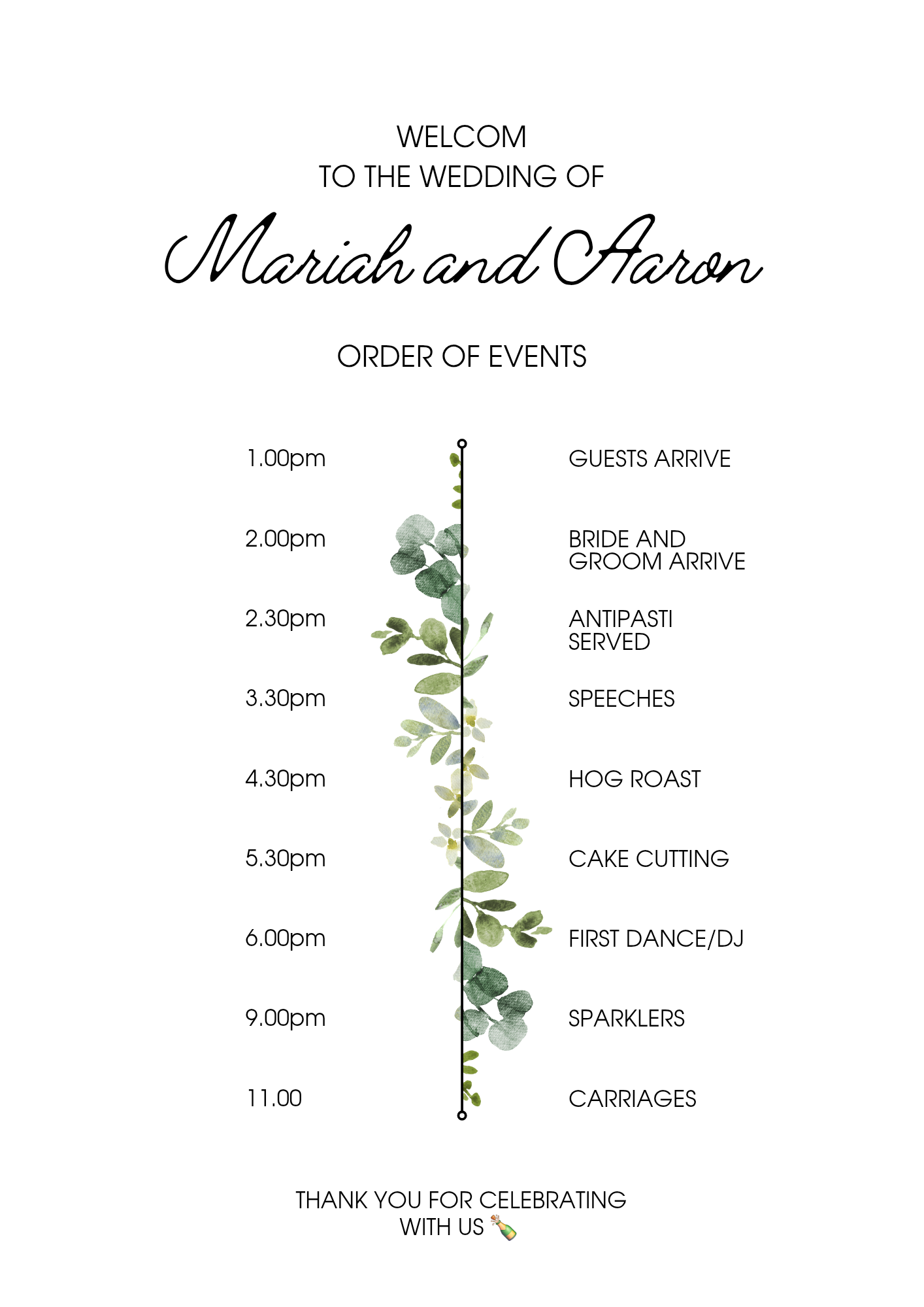The Wedding Website of Mariah Fitzwilliam and Aaron Harrison