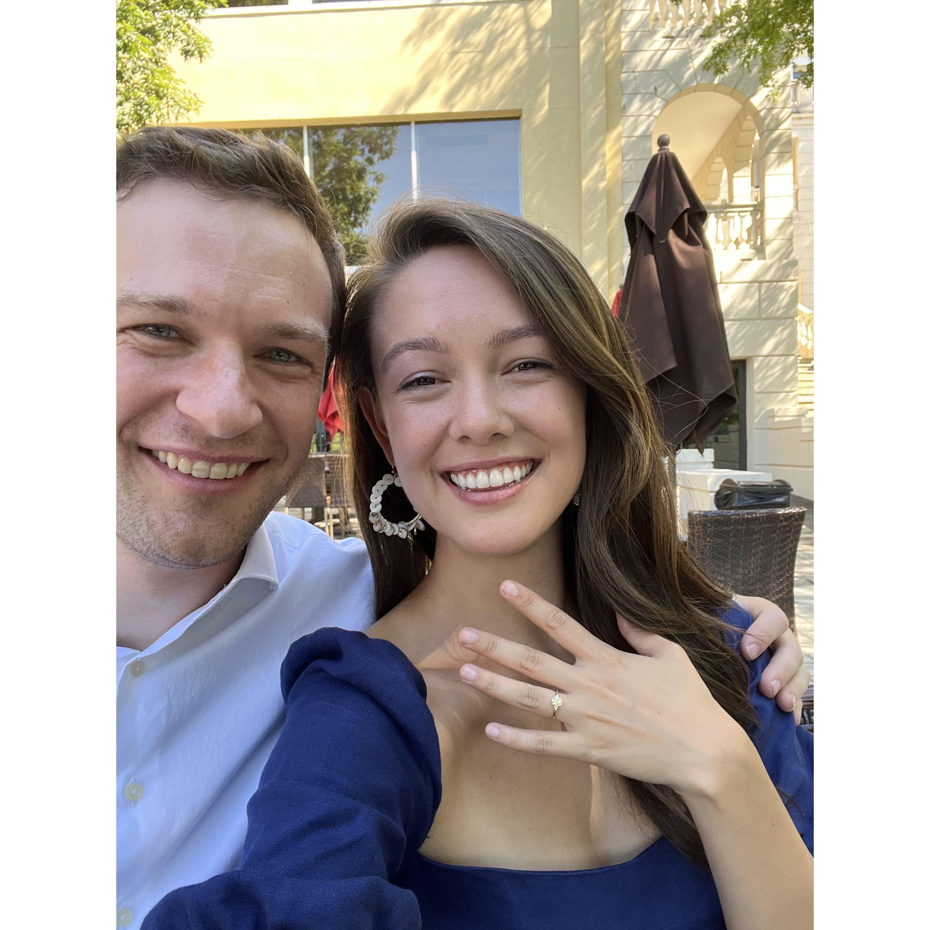 Right after we got engaged!