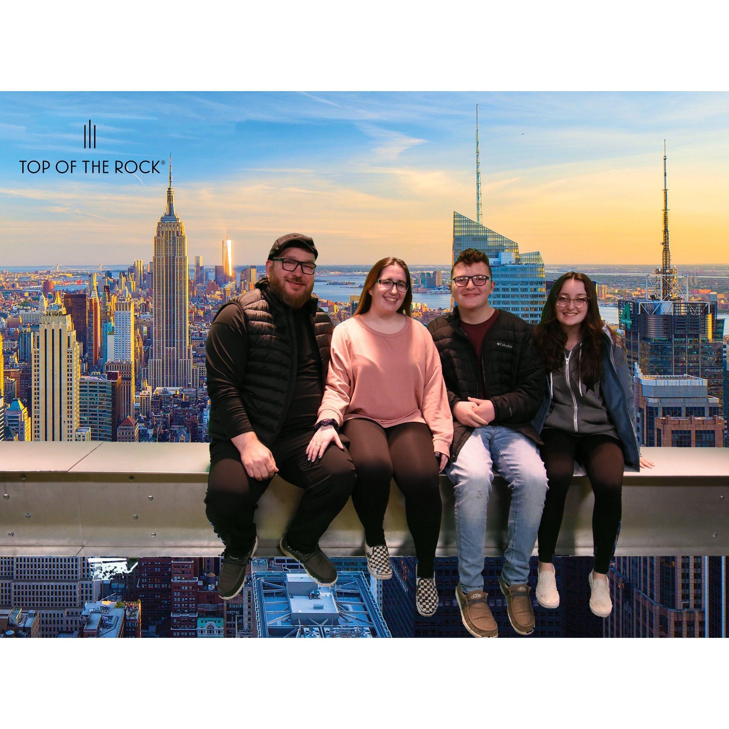 Another NYC moment - at the Top of the Rockefeller Building!