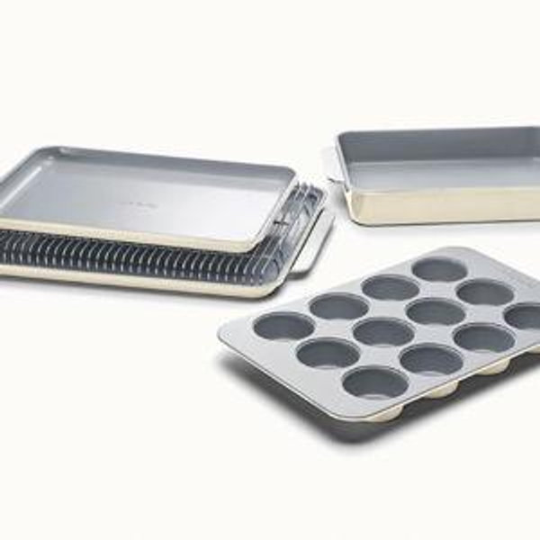 6 Piece Bakeware Set | Organizers Included | Non-Toxic Ceramic Coating | Caraway