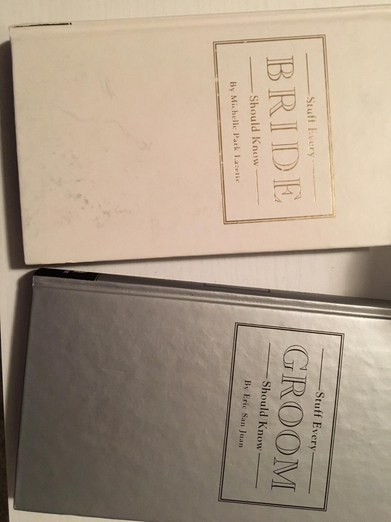 Our Bride/Groom Guides Cole Bought!