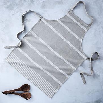 Feed Kitchen Apron, Woven Stripe, Belgian Flax