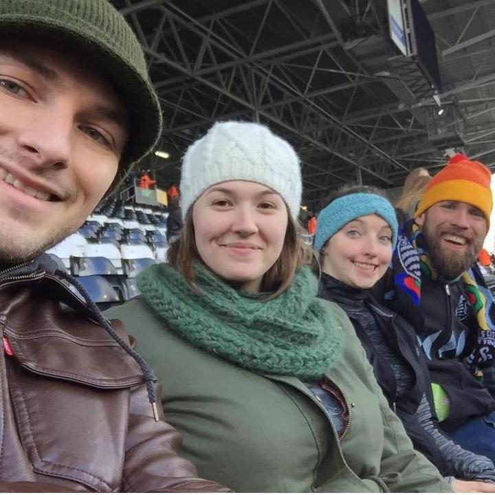 Football game in London