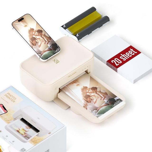 HPRT Photo Printer 4x6,Wi-Fi Wireless Instant Picture Printer for iPhone, Android, Smartphone, Thermal Dye-Sublimation Printer,AR Video Printing,Portable Photo Printers for Home Use