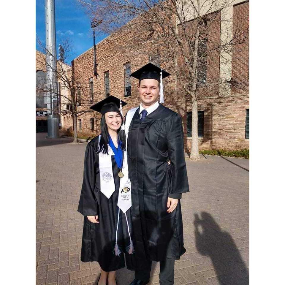 Graduation from CU Boulder, December 2021