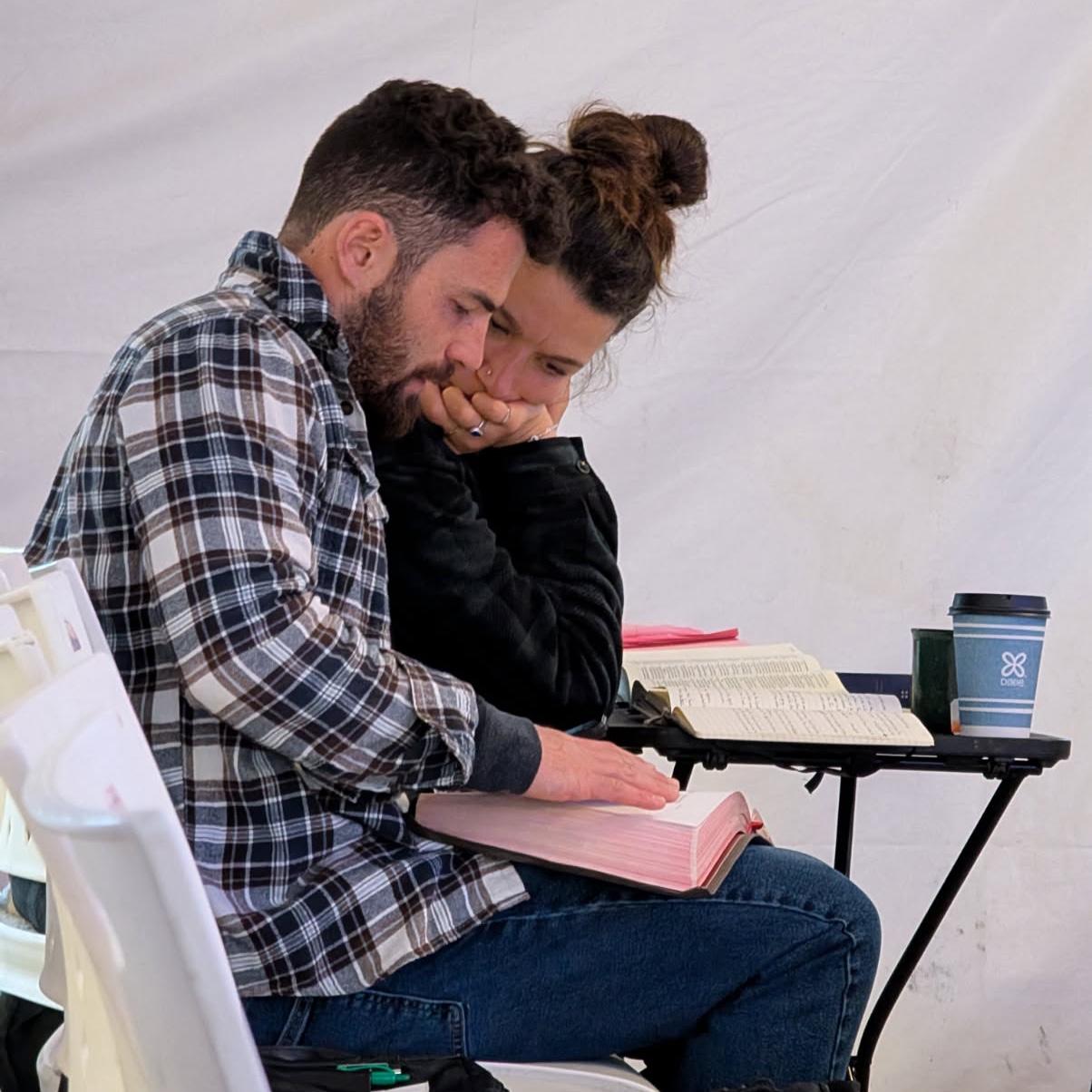 David’s tent & Bible studies = our happy place
