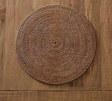 Tava Flat Round Placemat - Honey
