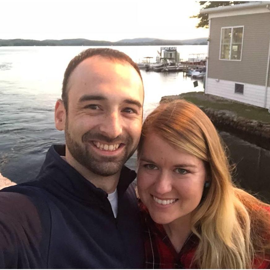 First sunset as an engaged couple on Lake Winnipesaukee