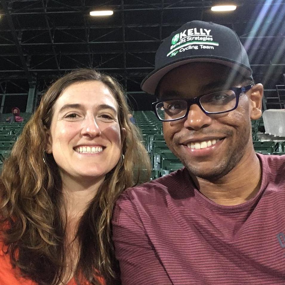 Smiling for photos... not for the O's, haha (Baltimore Orioles game)