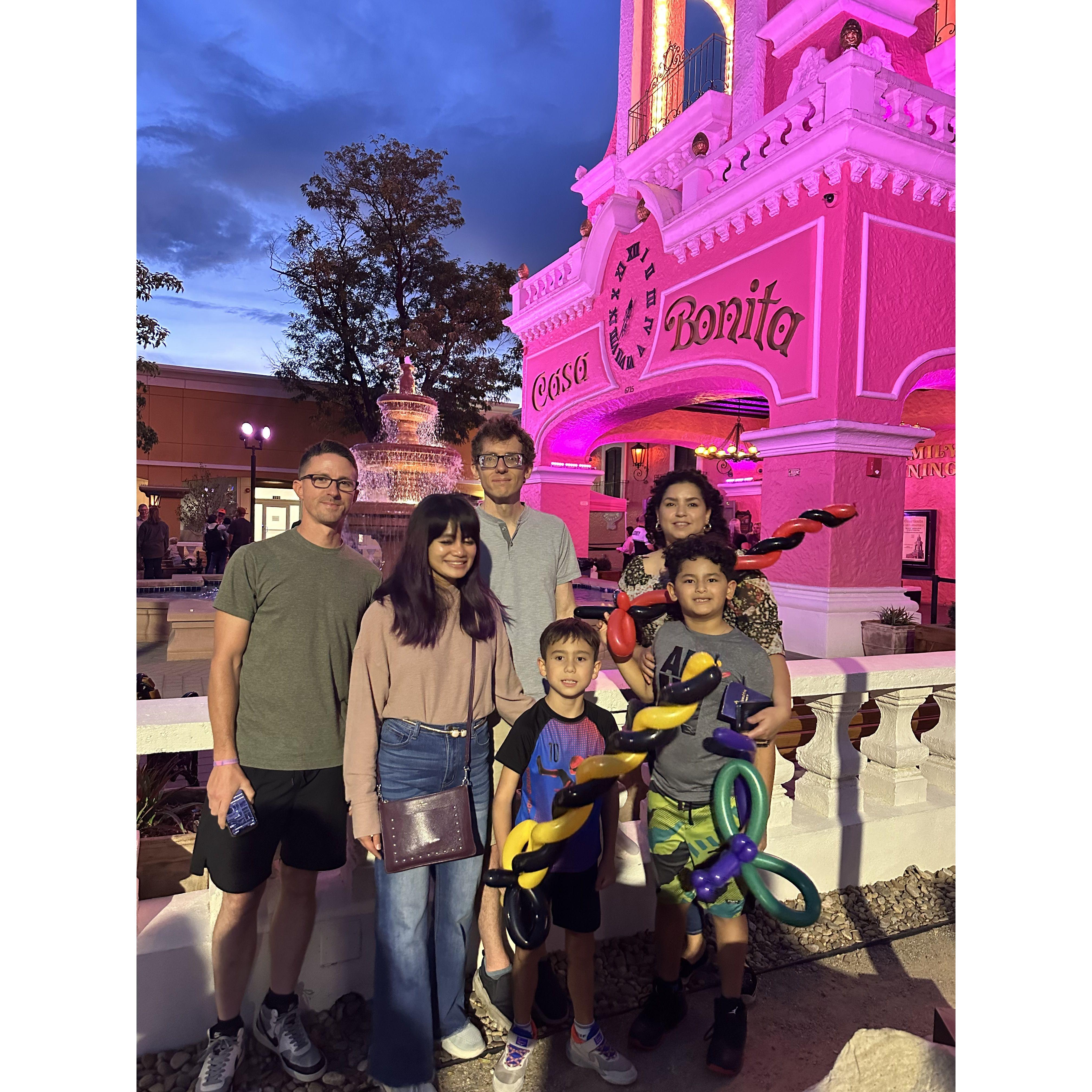 Casa Bonita with Dashie's best friend and mom