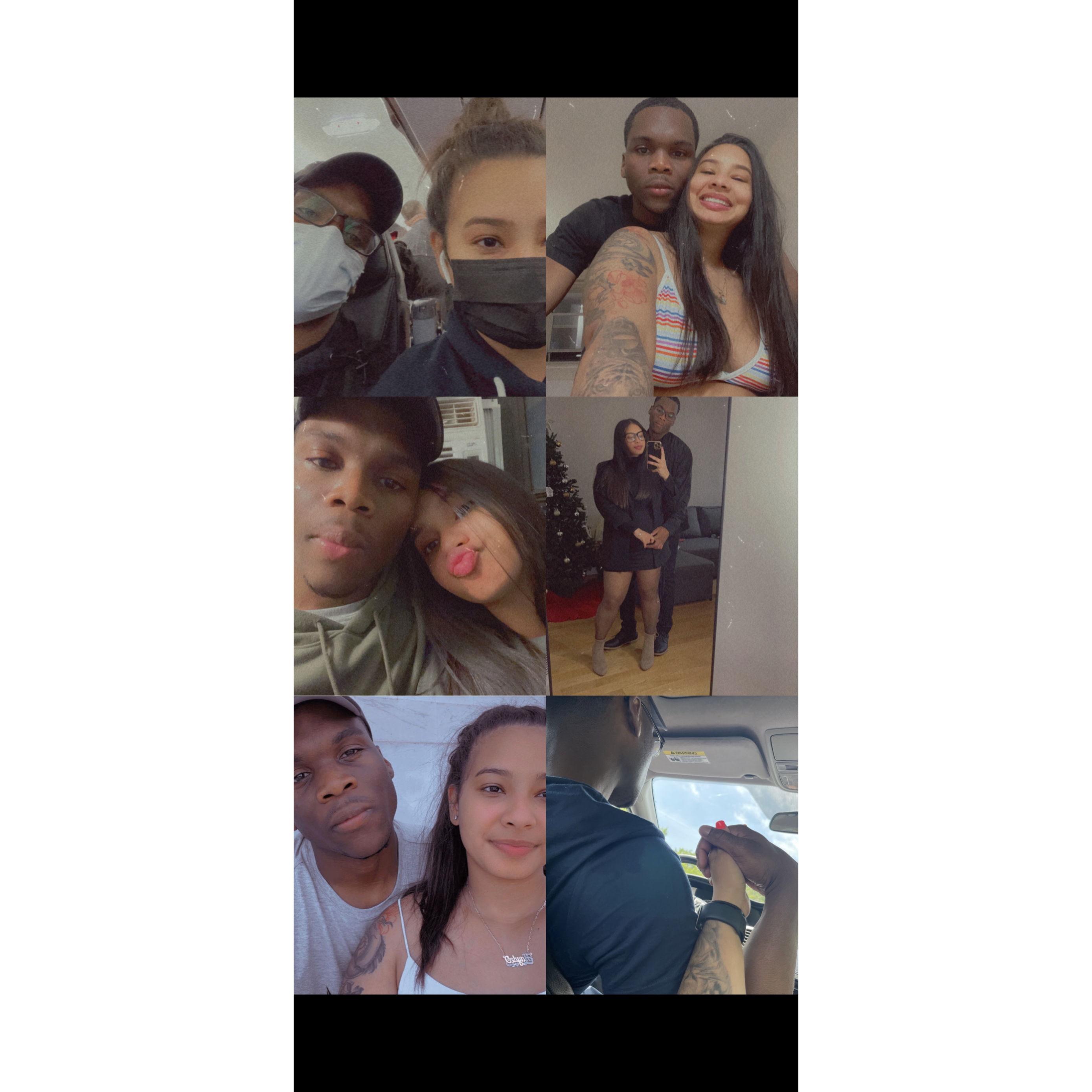 Different moments in our time together.