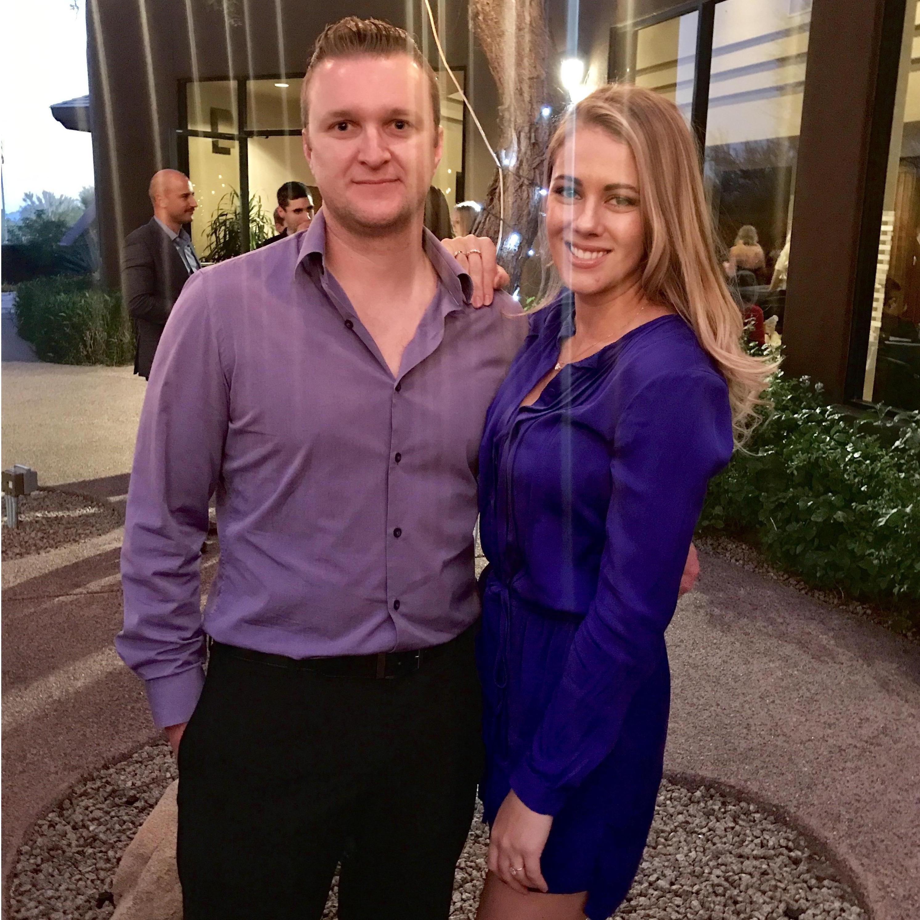 We both wore purple