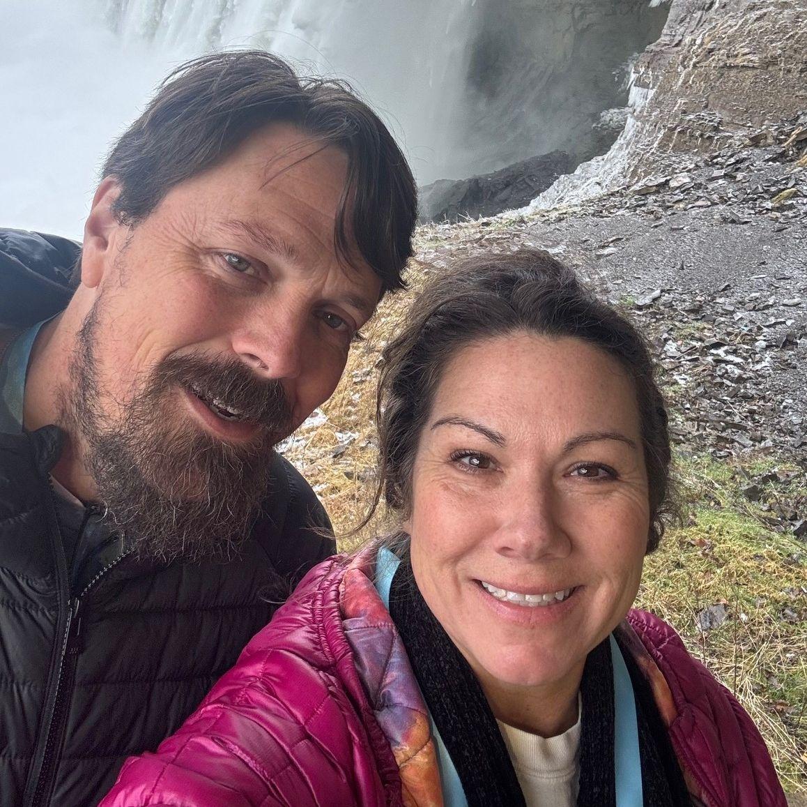 Niagra Falls in December 2024 so Kara could see snow