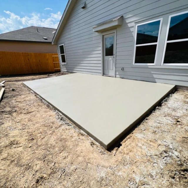 Concrete slab + backyard remodel