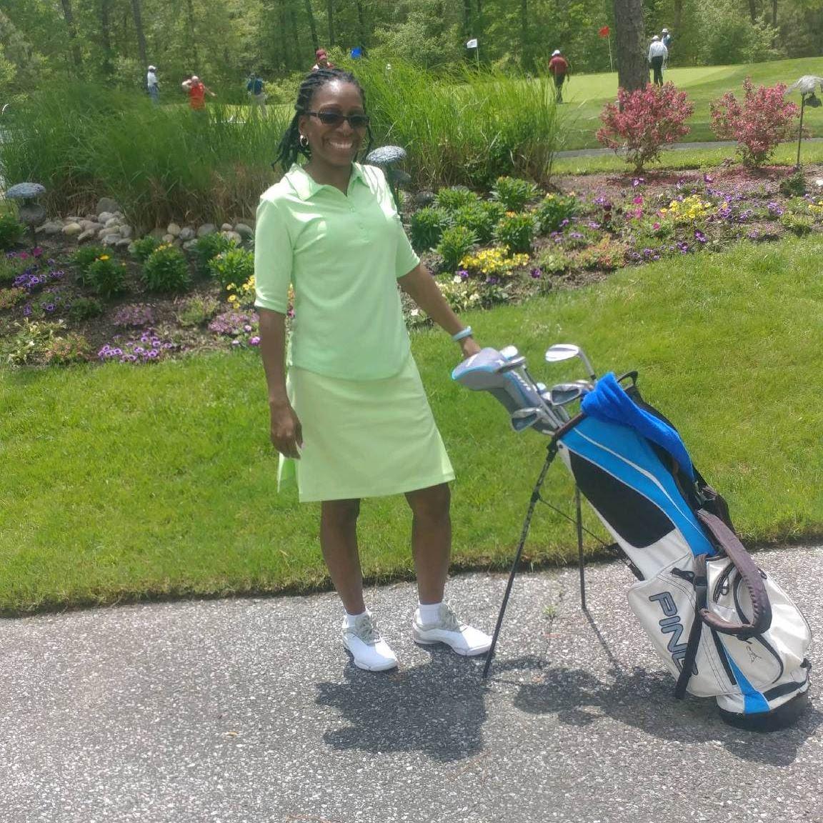 Got an outfit and my own clubs - ready to go!