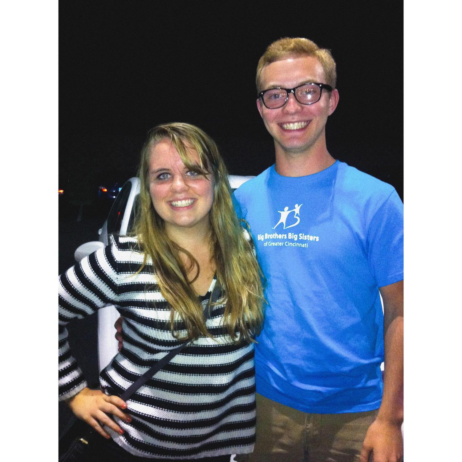 Saying goodbye to each other before I leaving for college...never thinking we'd end up spending most of it together!