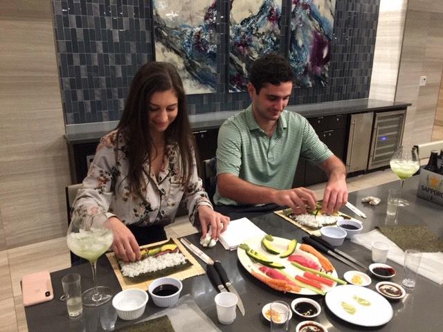Sushi-making lessons! We love sushi.
