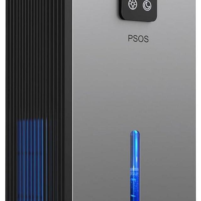PSOS Dehumidifier, 99oz Dehumidifiers for Basement (900 sq.ft), Quiet Dehumidifiers for Bedroom with Auto Shut Off,Portable Dehumidifier for Home with 2 Working Modes, 7 Colors LED Light.