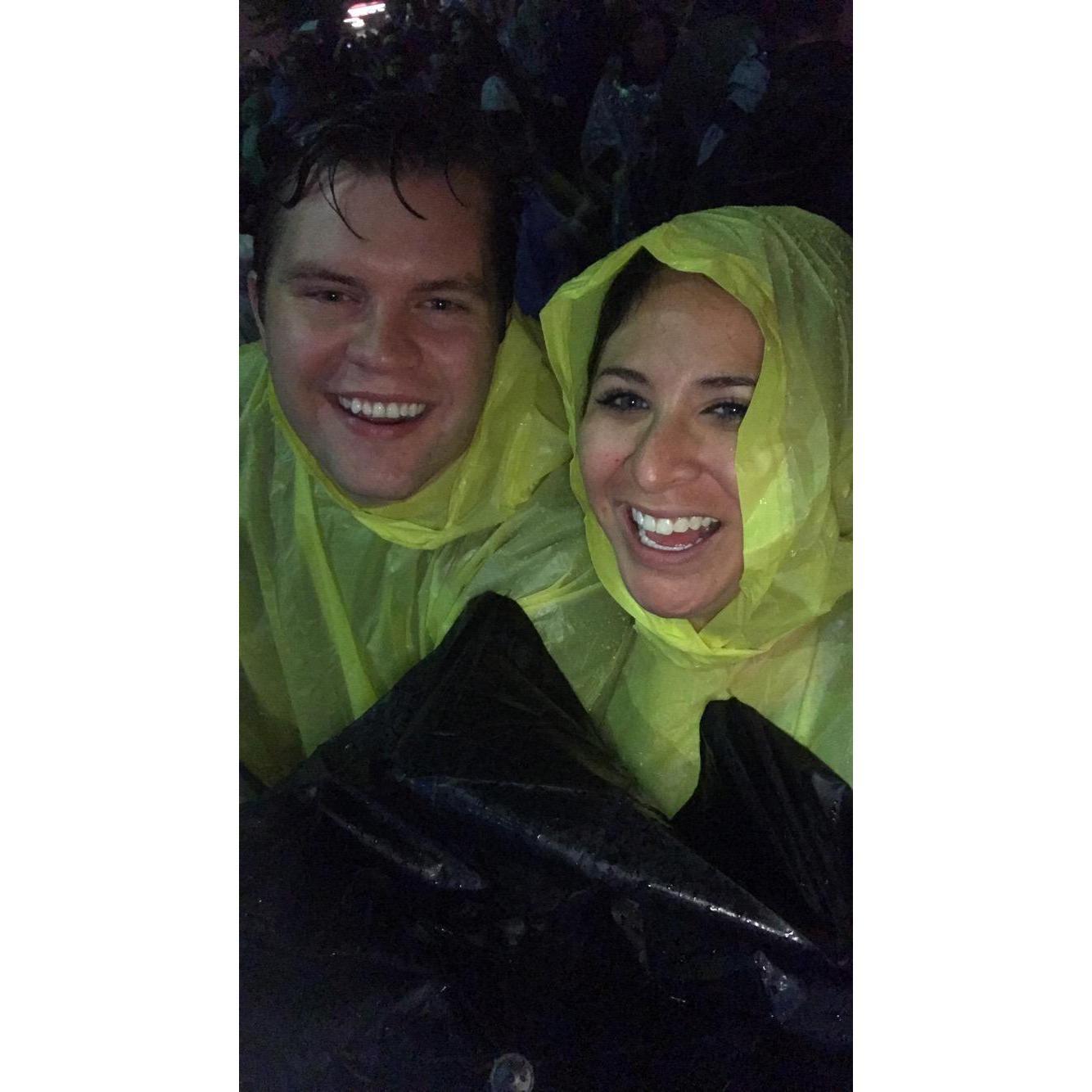 Going to concerts is one of our favorite things to do together. Here, we were waiting to see Weezer and The Pixies perform, Summer 2018