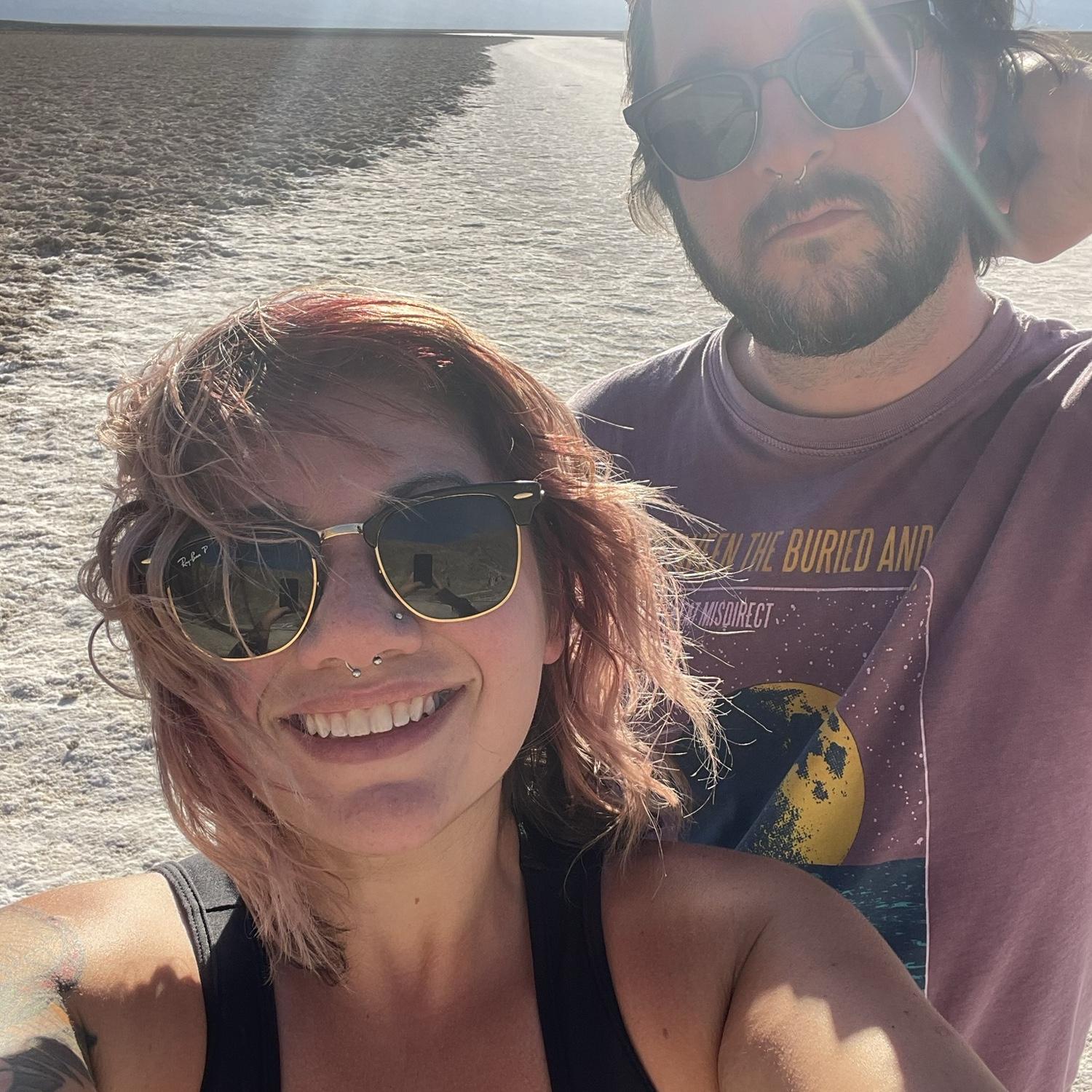 The only people camping in Death Valley National Park in the summer. June 2022. It was upward of 120 degrees in the daytime, but at night, it was so dark we could see the Milky Way