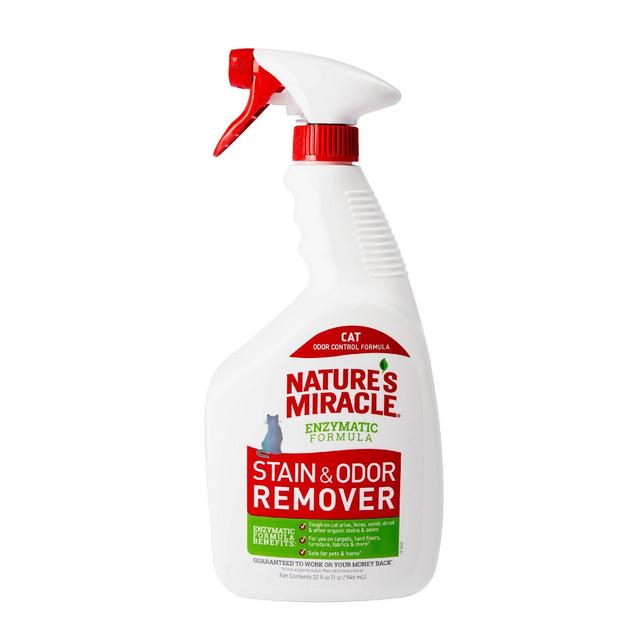 Nature's Miracle Unscented Stain and Odor Remover for Cats - 32 fl oz