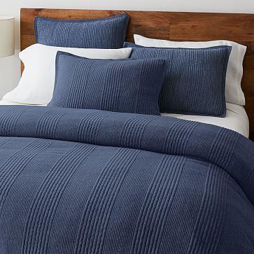 Cotton Cloud Jersey Duvet Cover (Queen, in Midnight) from West Elm