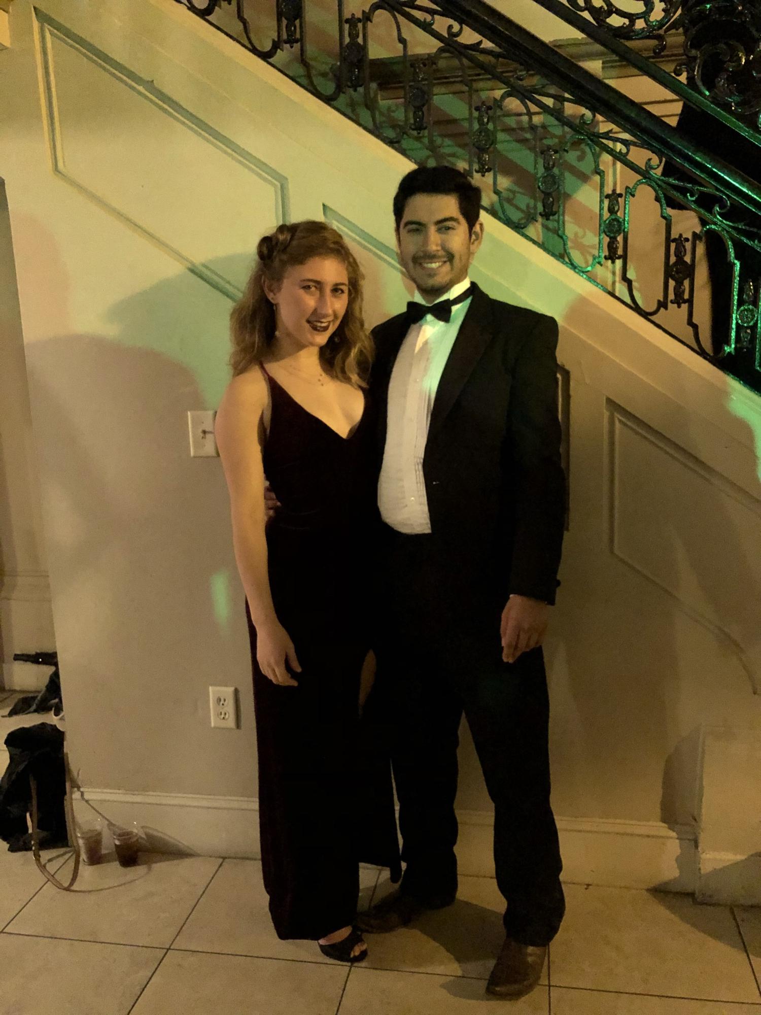 Esteban and Mallory at the Gamma Sig formal in Savannah