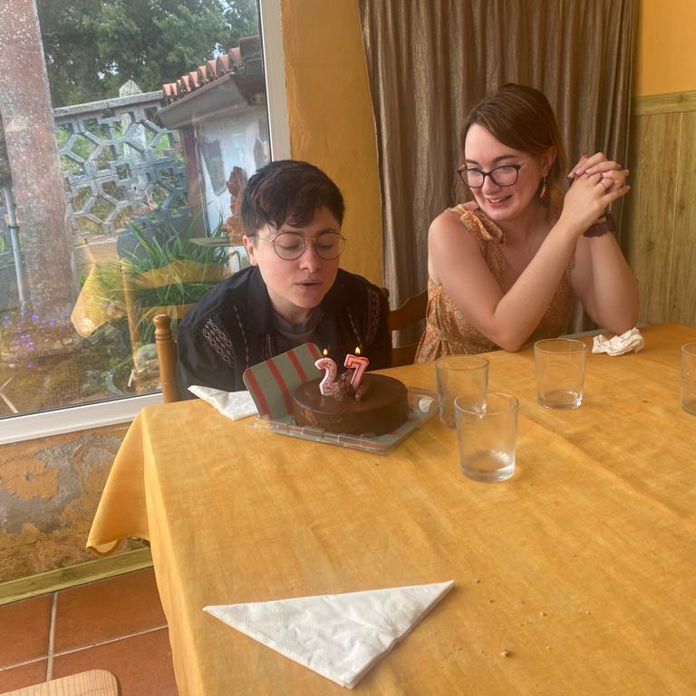 Lydia’s family generously helped us celebrate Jack’s 27th birthday in Spain!