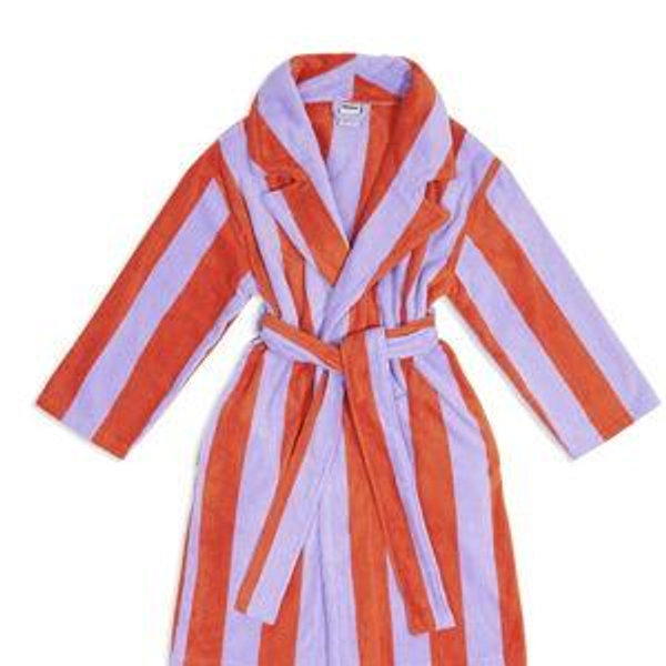 HOMMEY Bath Robes - Grapefruit Stripes