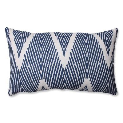 Navy Bali Lumbar Throw Pillow 11.5"x18.5" - Pillow Perfect