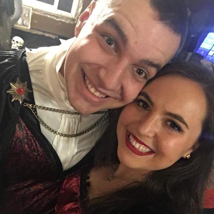 October 31, 2017
Our first Halloween together!!
Jade Lynn made François dress up in matching vampire costumes.... He was not excited.
Jade 1 - François 0