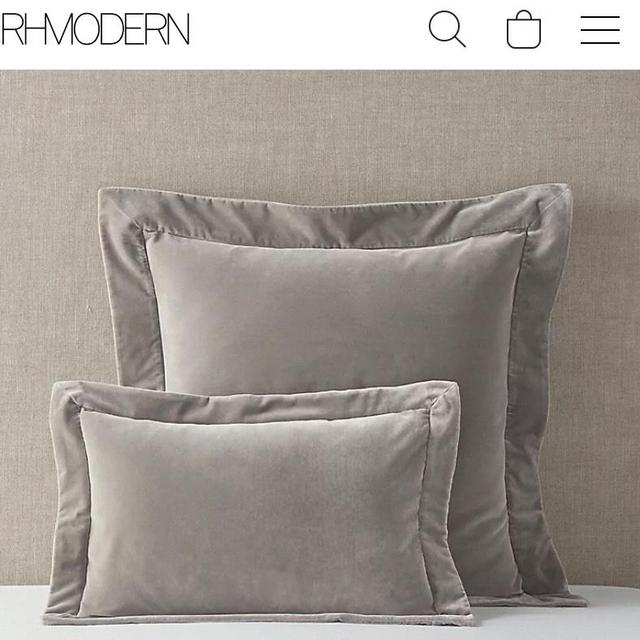 Italian Siena 1000-Thread-Count Sateen and Velvet Solid Lumbar Sham