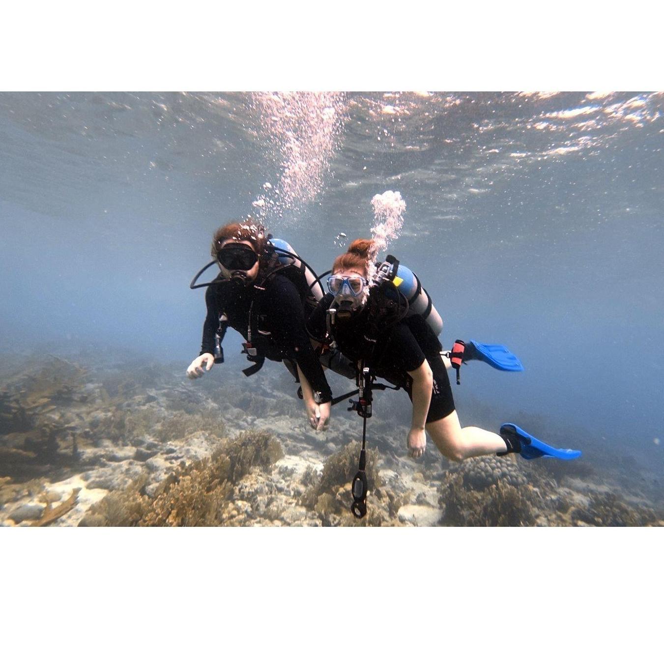 November 2021: Scuba diving in Aruba! One of our favorite activities to do together.
