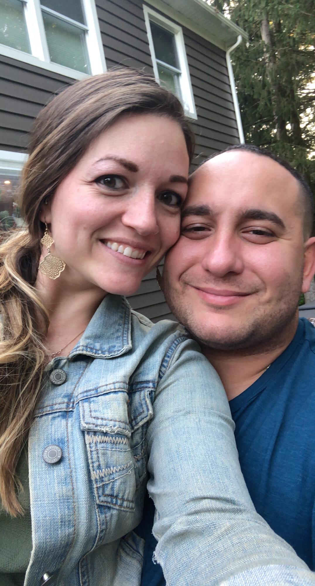 Hanging out at one of our favorite places - the Mangiro's patio!