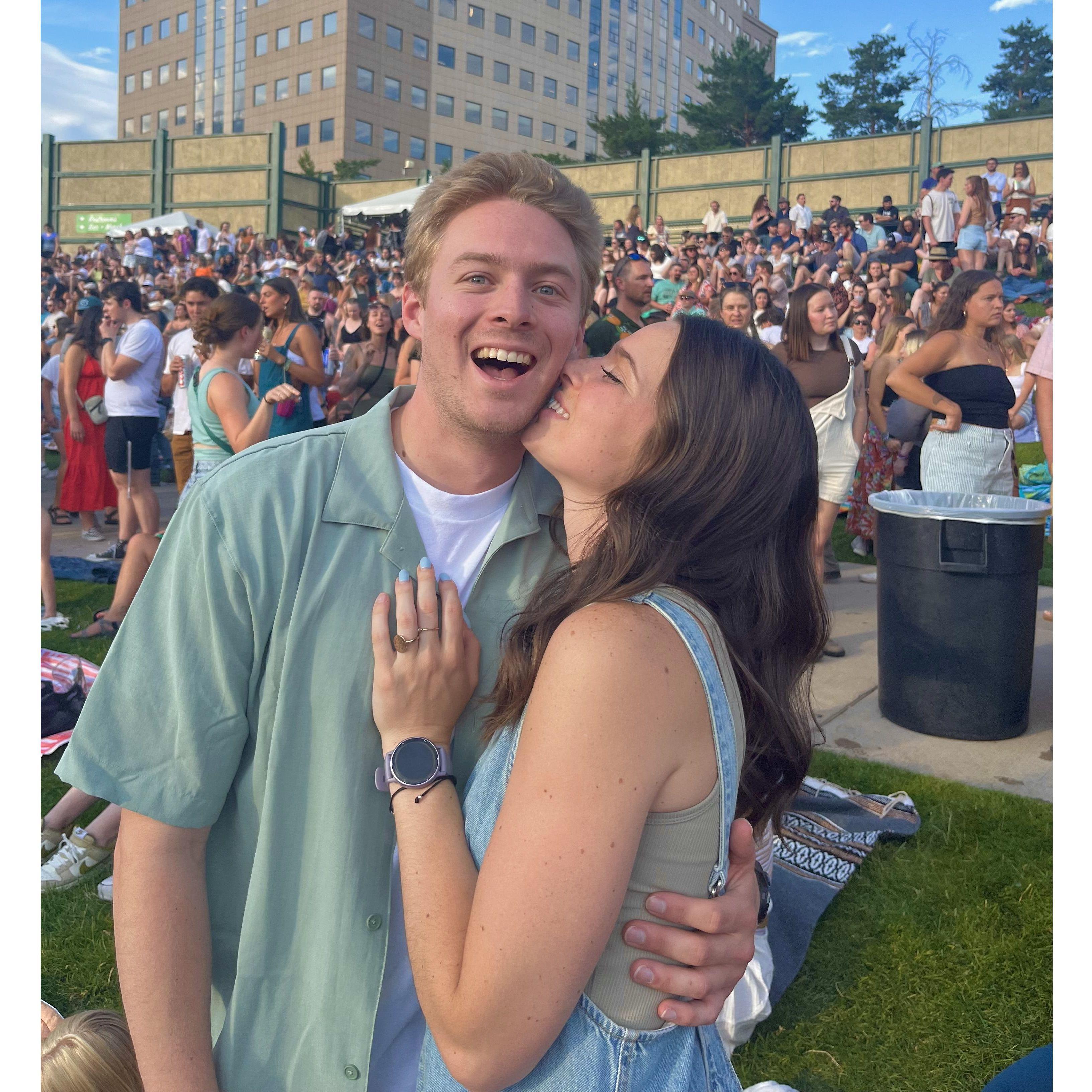 Noah Kahan concert! Fun fact, he was one of the first artists we ever listened and sang to together in the car!