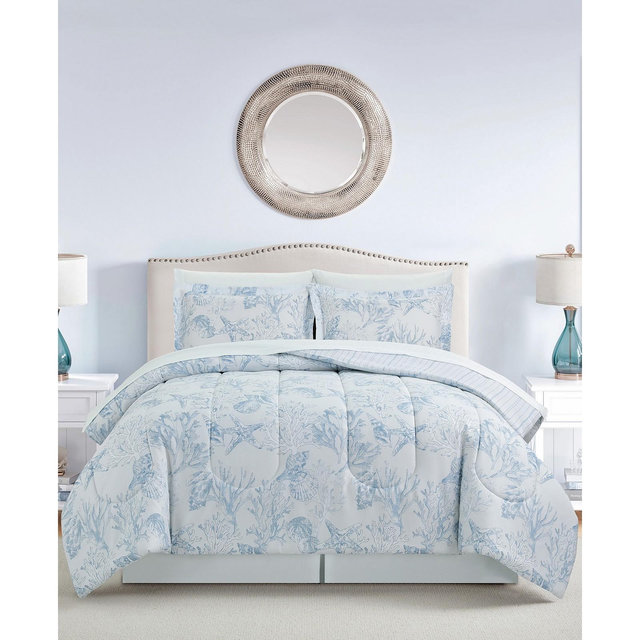 Sunham Coastal Coral 8-Pc. Comforter Sets