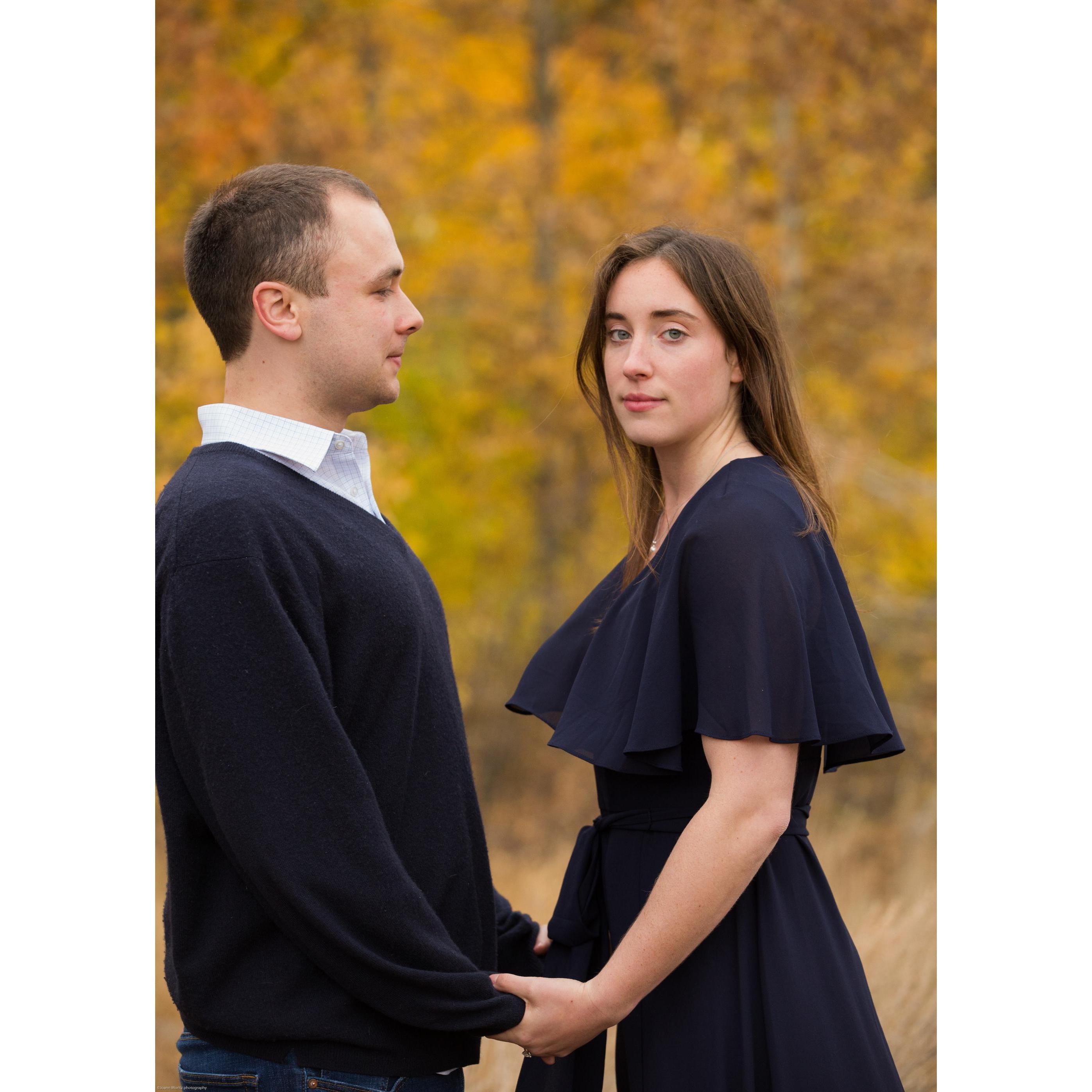 Engagement photo taken at Hope Valley by the talented Joann Moritz