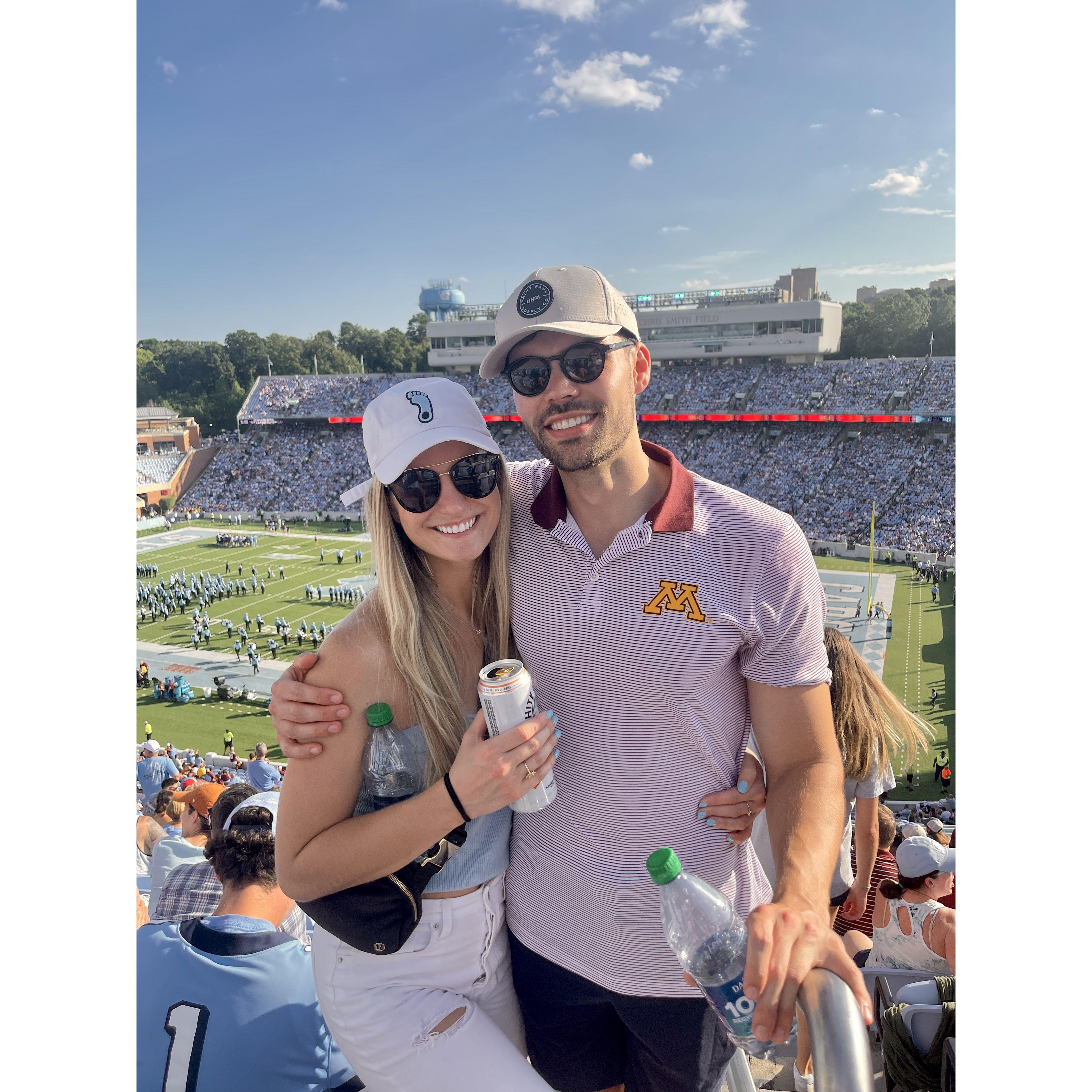 House divided! Tarheels 2-0 against the Gophers