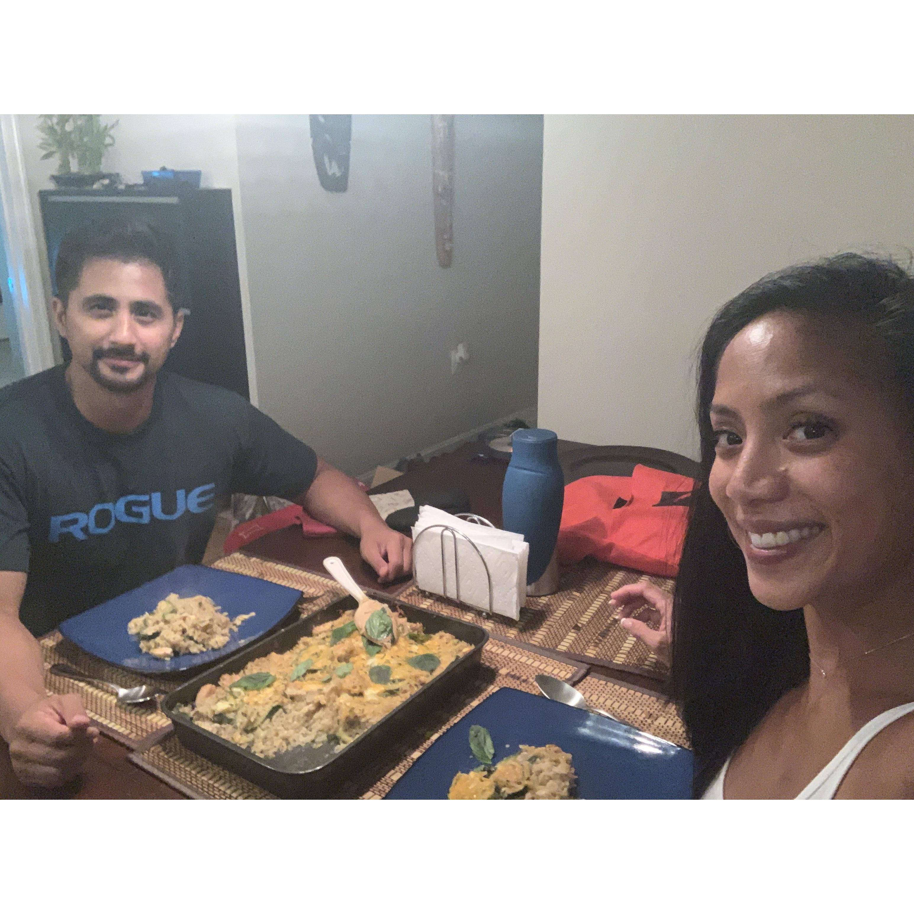 First meal from "Chef Alex" at the Manlucu condo in Centreville, VA