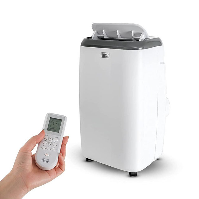 BLACK+DECKER BPP05WTB Portable Air Conditioner with Remote Control, 5,000 BTU SACC/CEC (8,000 BTU ASHRAE), Cools Up to 150 Square Feet, White